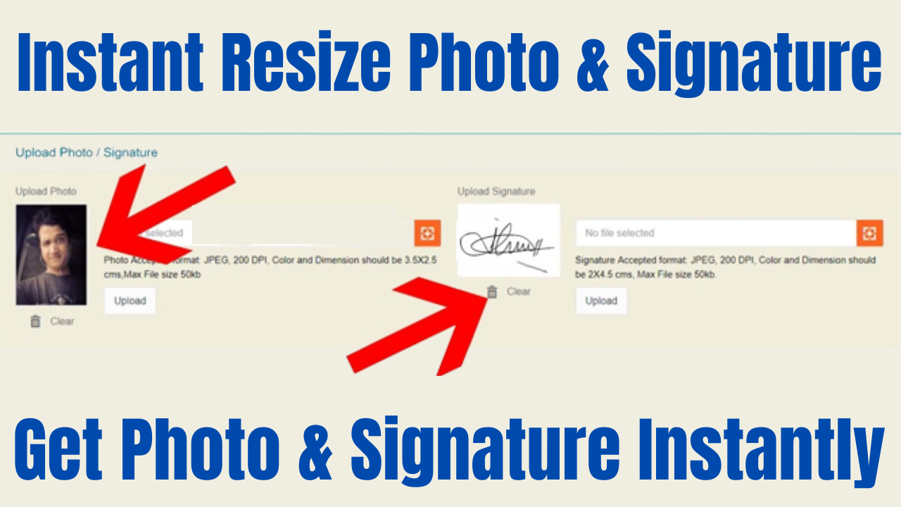 Csc Pan Card Document Upload Tamil How To Resize Photo Signature My
